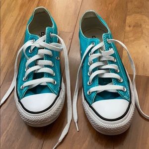 Turquoise Converse All-Stars